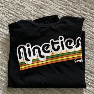 90s feel black Tee worn once super soft